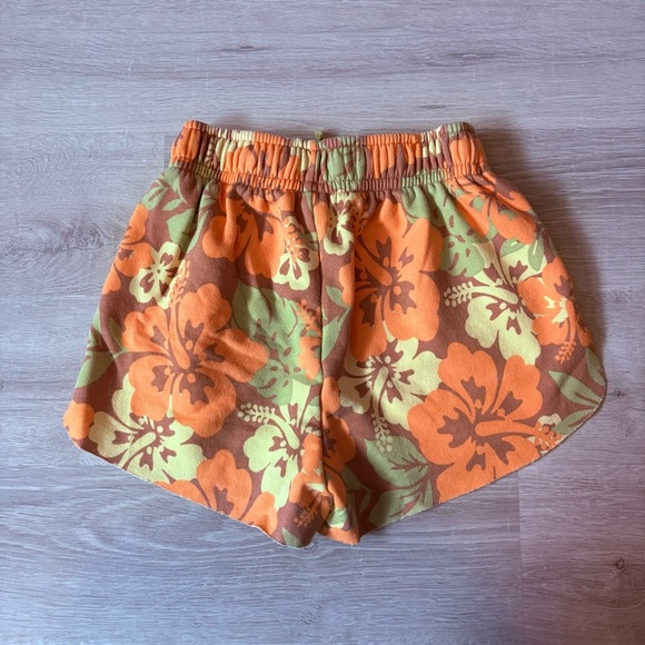 Wild Fable Hawaiian Pull On Shorts Orange Sz XS - Picture 3 of 4
